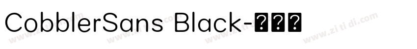 CobblerSans Black字体转换 CobblerSans Black字体转换